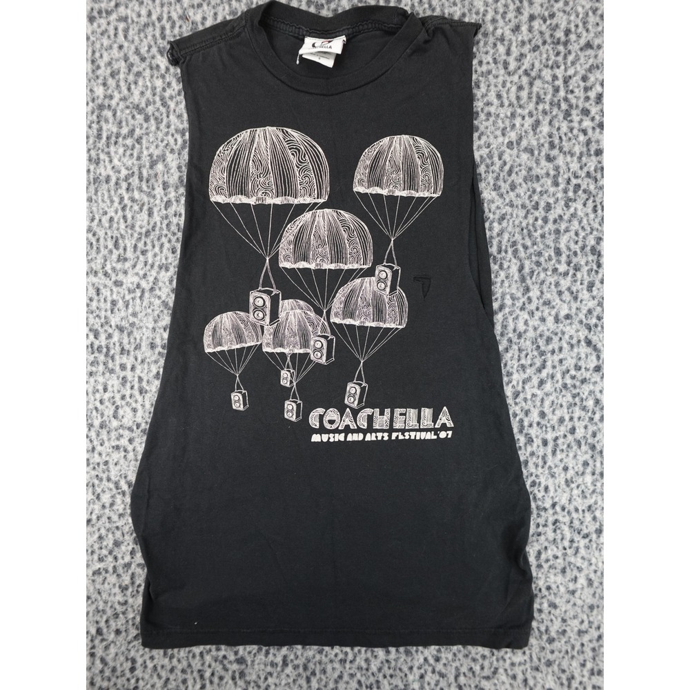 Coachella Muscle Tank Unisex Small Black 2007 Music Festival Lineup Shirt 11731